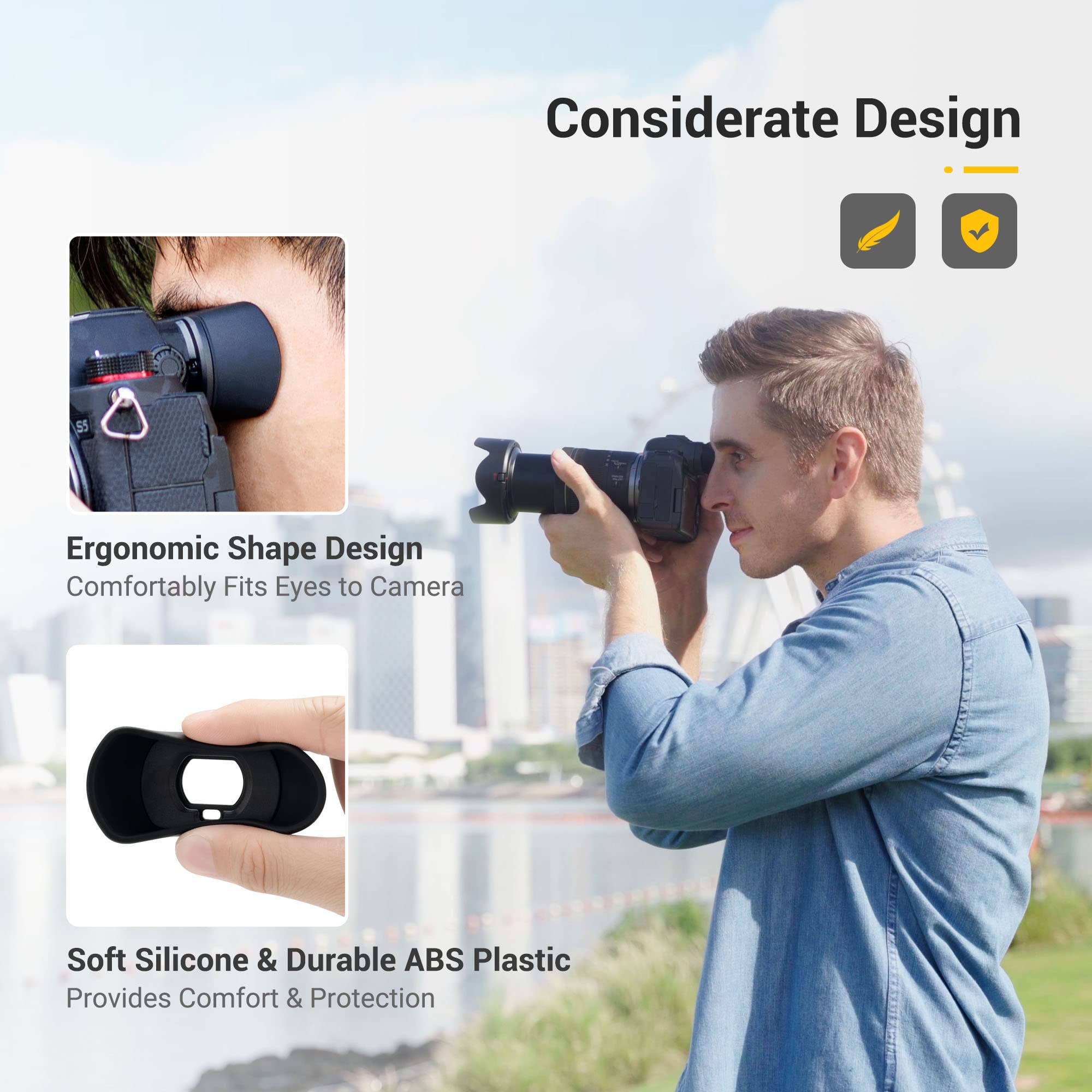 Oculare Esteso Per Fotocamera Panasonic Lumix S5 II / S5IIX - Mirino Allungato Per Riprese Comfort - Foto 6