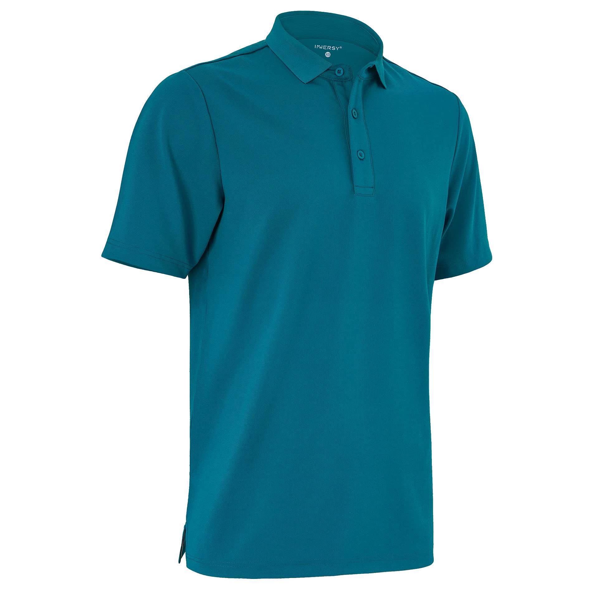 INNERSYMen's Polyester Golf Polo Shirt Moisture Wicking Short Sleeve Shirt