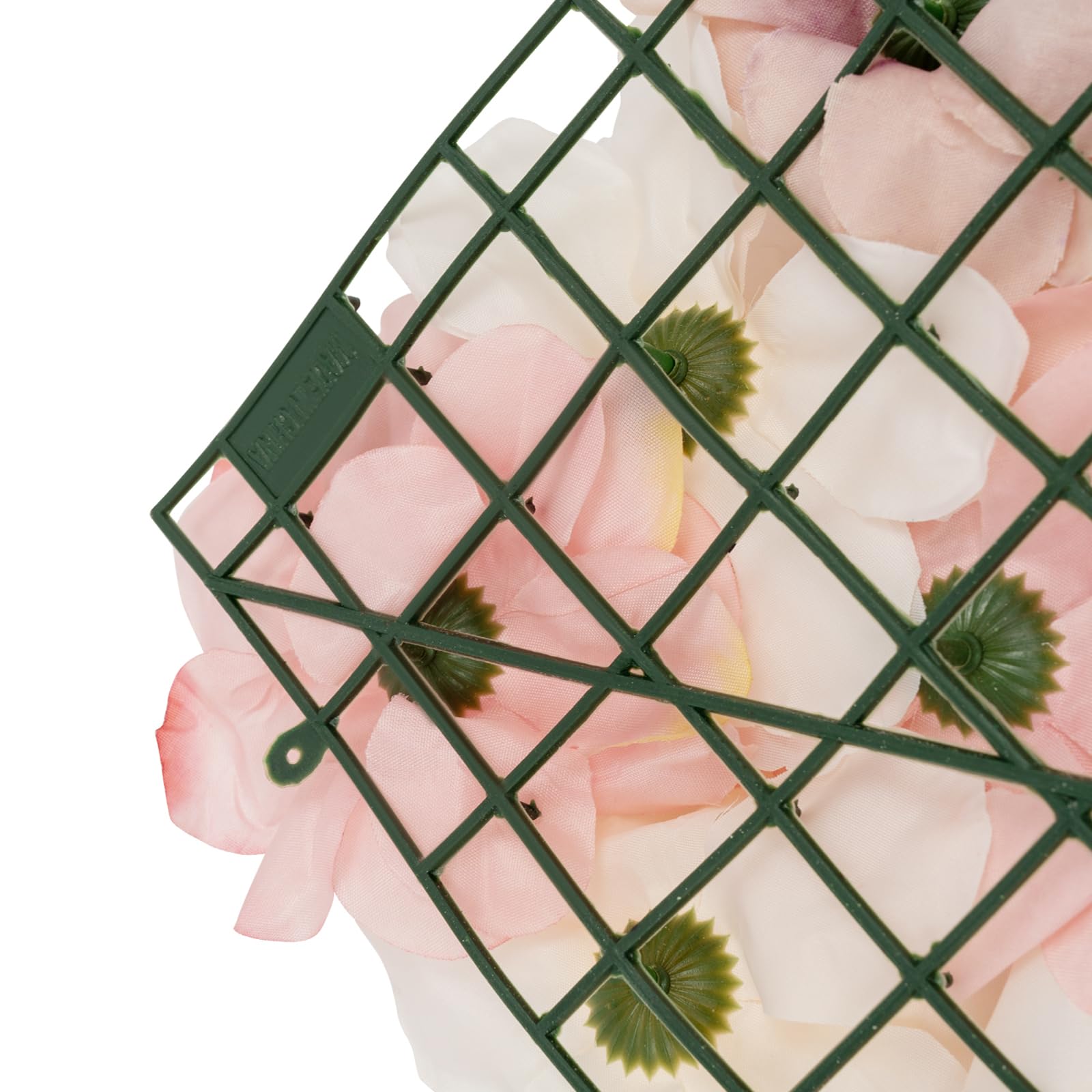 Pannello da parete con fiori artificiali, realizzato a mano, 20 pezzi, 40 cm x 60 cm, colore rosa seta, pannello con rose e piante acquatiche, per matrimoni, baby shower (autunno)