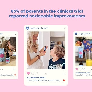 JoySpring Genius Drops - Organic Focus Drops for Kids | Clinically Proven Focus Supplement Helps Kids Perform Better in School | Liquid Herbal Supplement with Ginkgo Biloba | 120 Servings