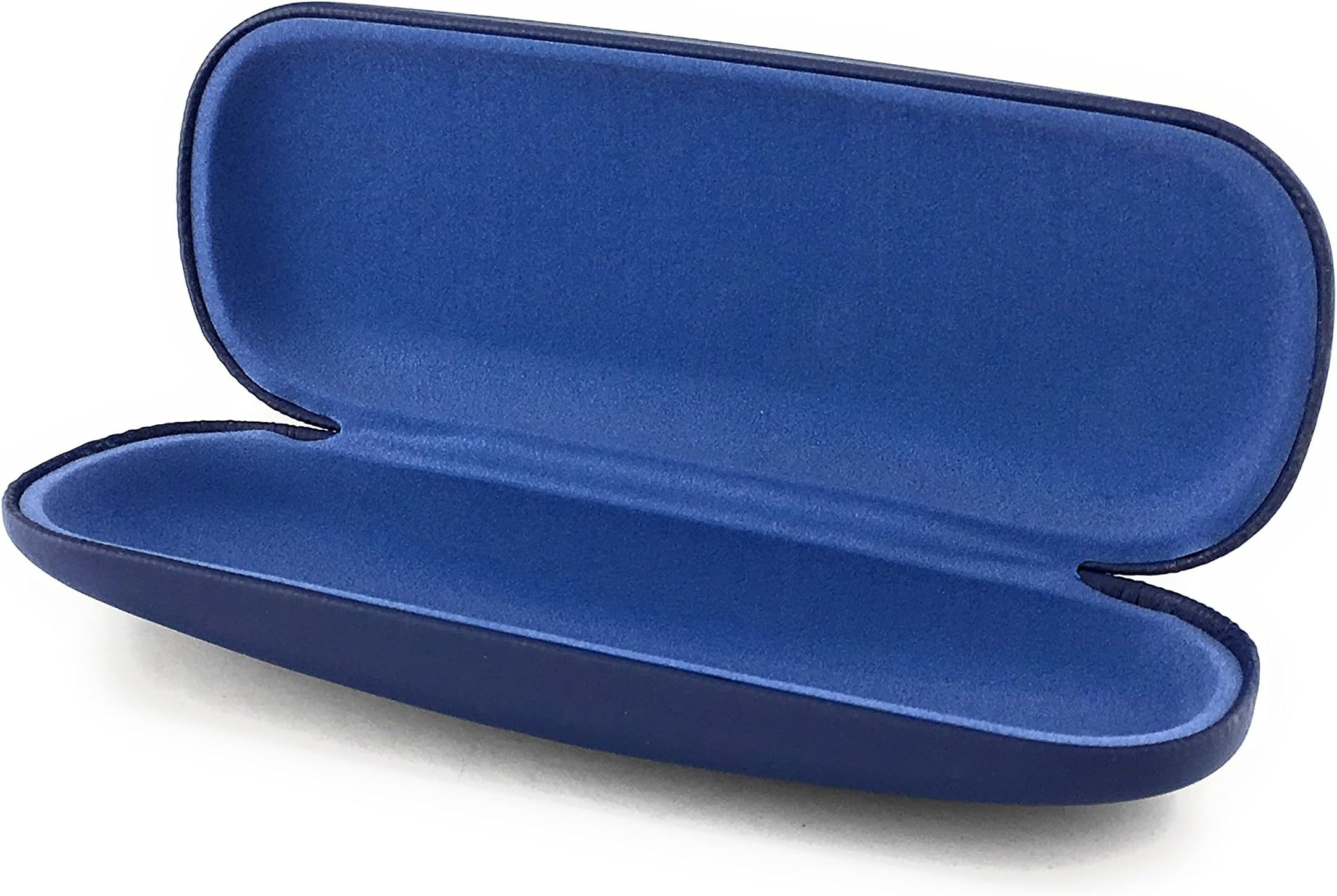 Mazzeo Hard Eyeglass Case for Reading Glasses Spectacles and Small Sunglasses. Sturdy Pocket Size Cases. (Navy)