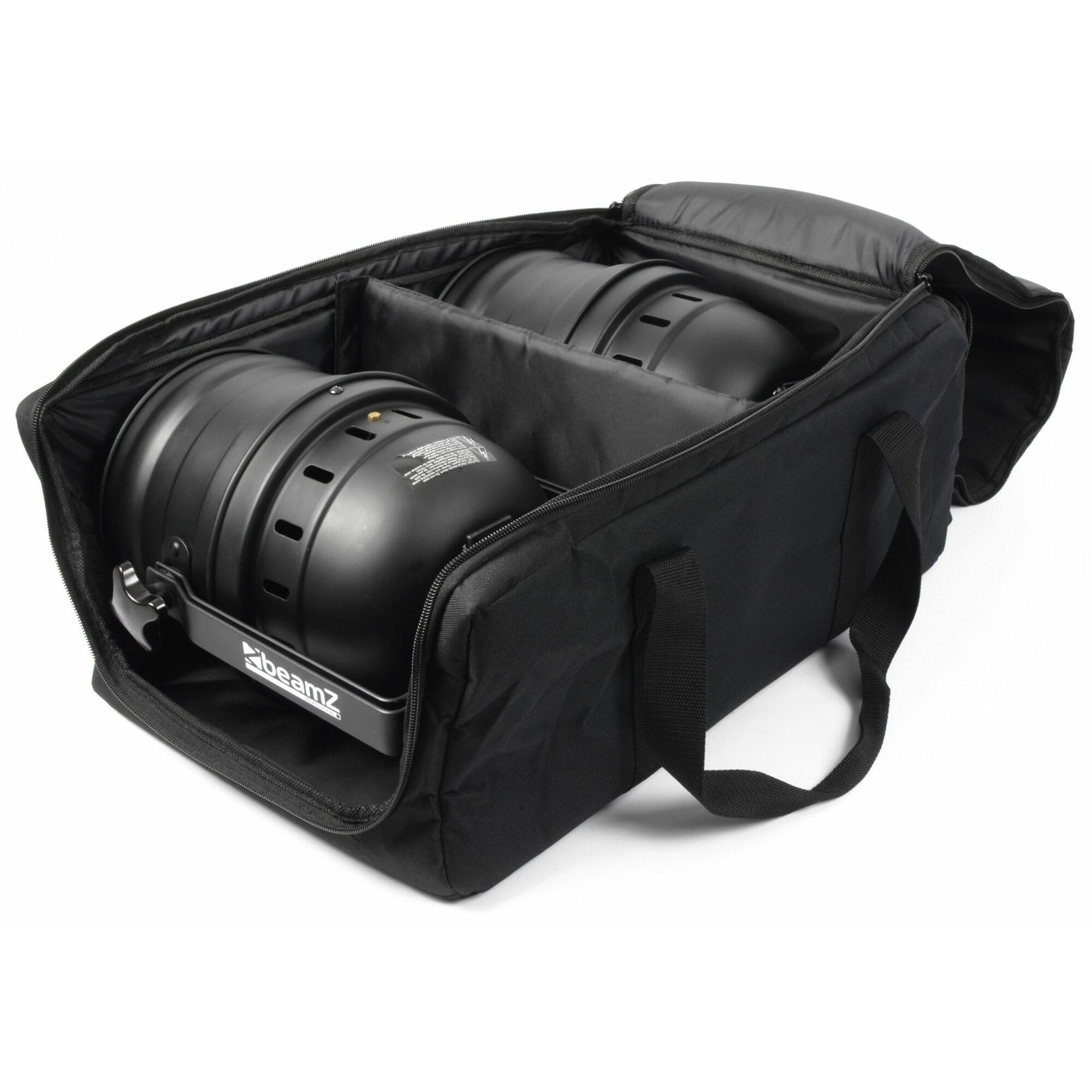 BeamZ AC-131 - Valise Souple pour Projecteurs, Couleur Noire, 530 x 215 x 330mm, Transport de Jeux de Lumière, Idéal DJ Mobiles