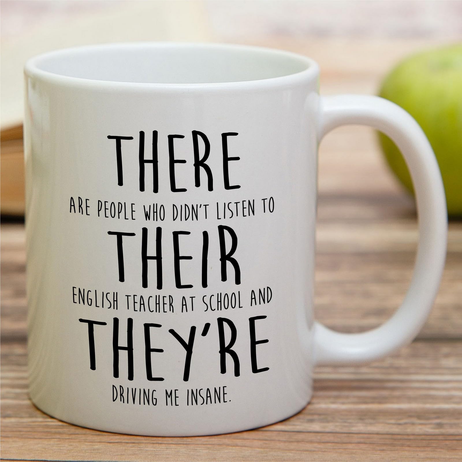 Retreez Funny Sarcastic English Teacher Mug - Teaching Grammar Mug - 11 Oz Ceramic Coffee or Tea Cup - Appreciation, Teacher's Day Gift for English Teachers, Grammar Lover, Classroom Humor, Professors