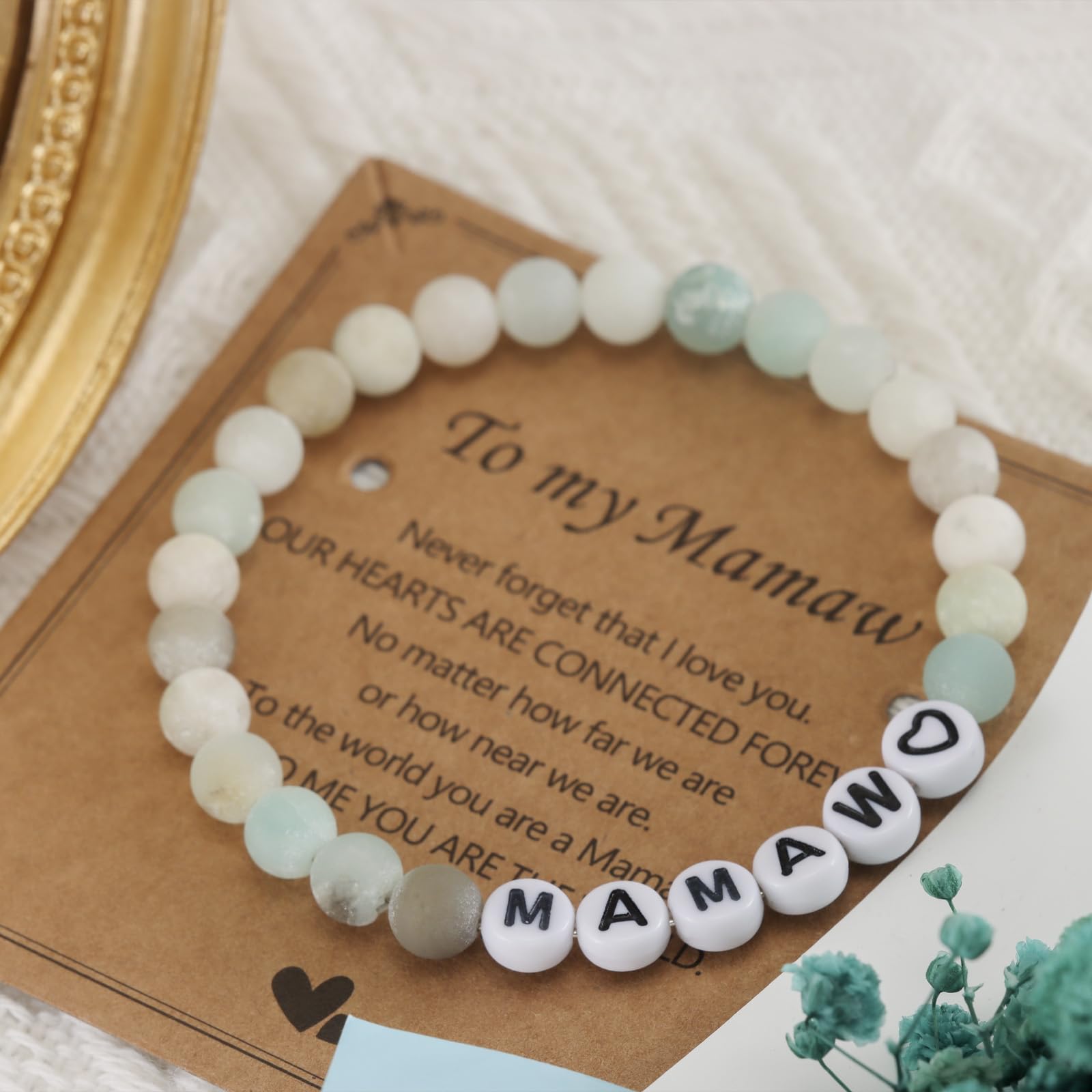 HUTIMY Gifts for Mamaw Birthday from Grandchildren Best Grandma Mothers Day Mamaw Bracelet