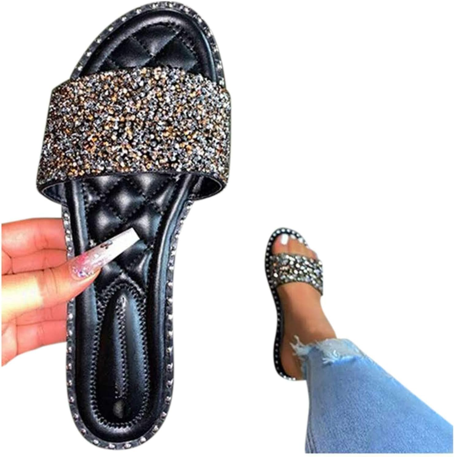 Shimmering Moonlight Pump Sandals main image 0