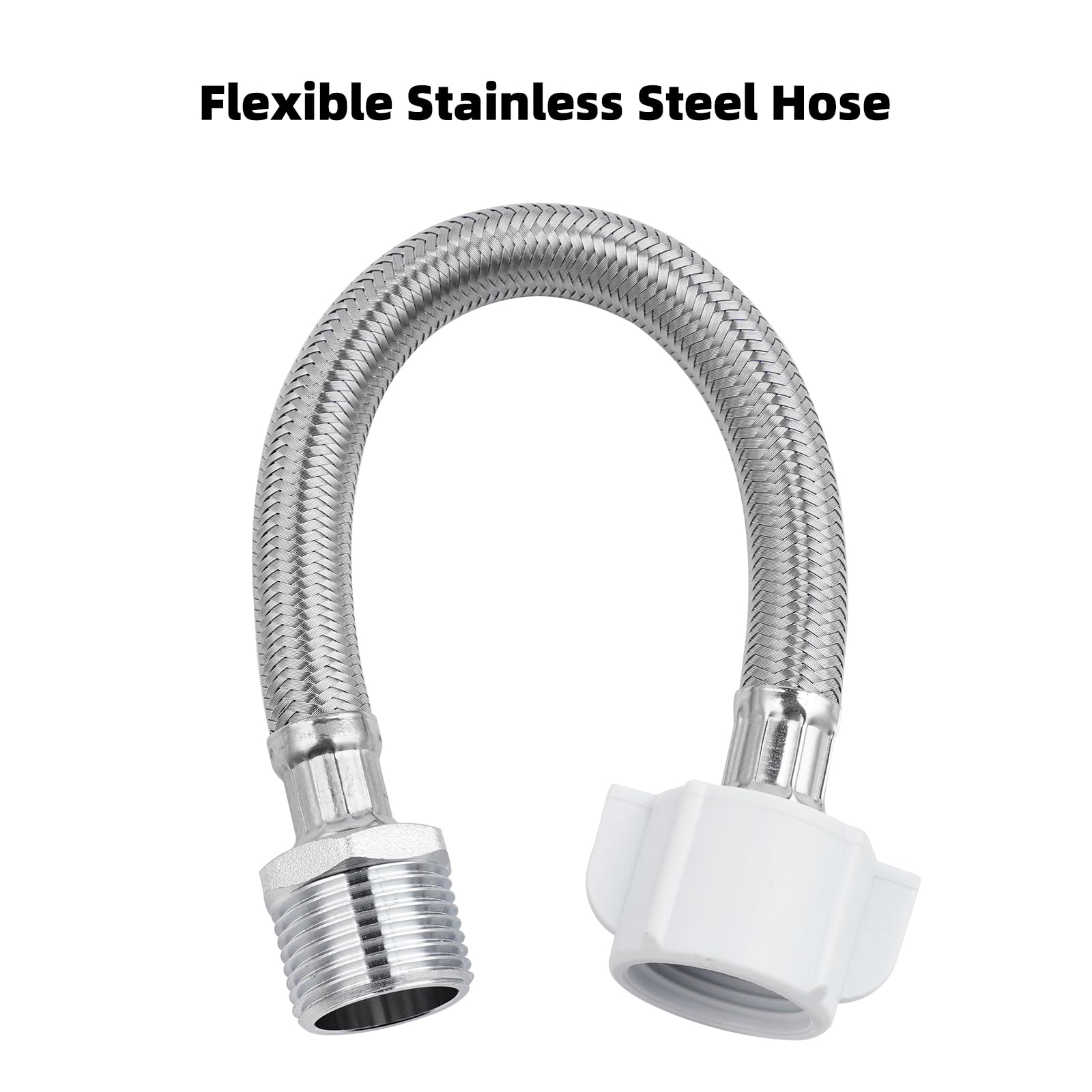 THU9090R - Manguera de extensión de 8 pulgadas compatible con TOTO C110/E200/S300/S400. Permite lavar 7/8 macho a adaptador T de bidet/pulverizador de pañales, tubo hembra 7/8 de conexión esférica del