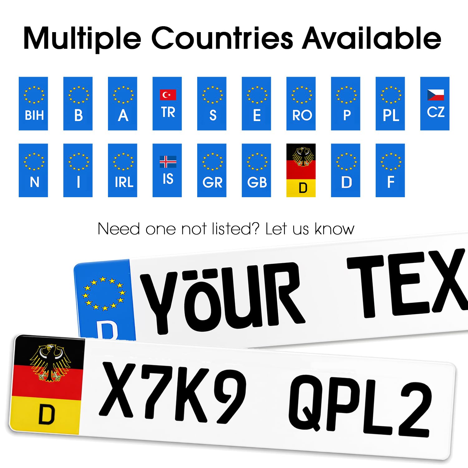 ロイヤルコペンハーゲン　プレート　Plate request from USA Amazon.com: Custom Euro Style License Plate – Personalized