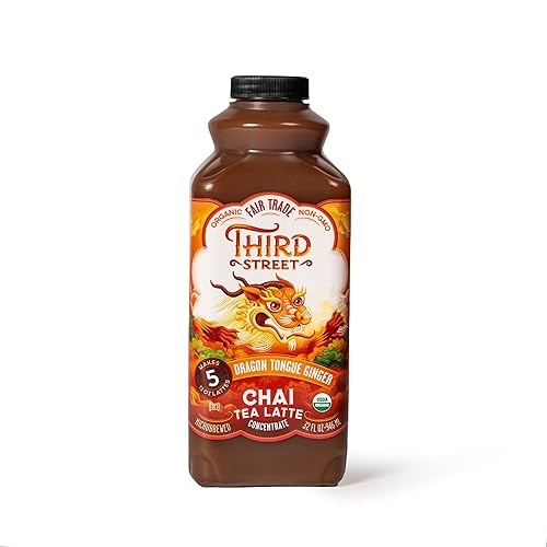Third St Chai, jengibre de lengua de dragón, 32 onzas líquidas