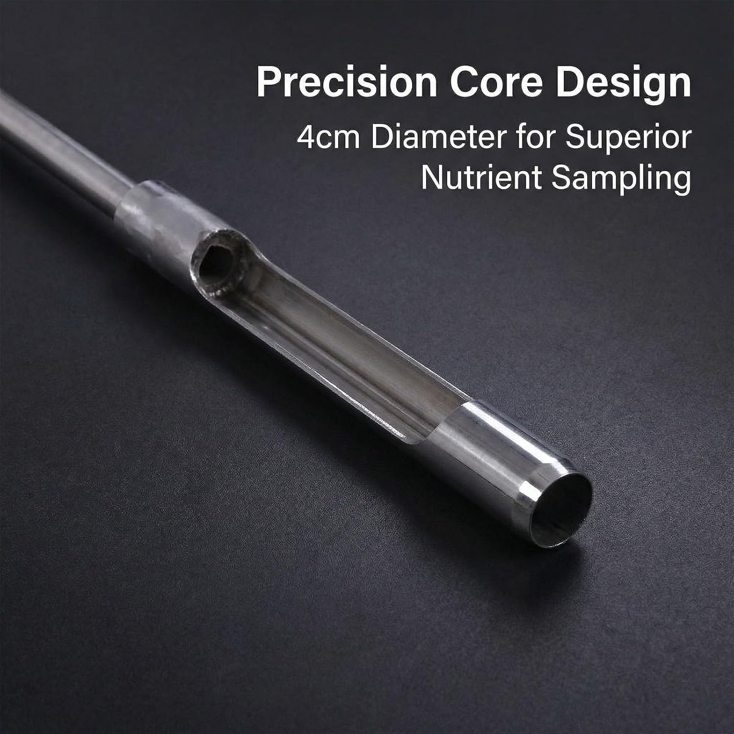 Soil Probe, 304 Stainless Steel, Heavy Duty T Handle Soil Sampler, 30.31 Inch Tool for Gardening and Lawn Care