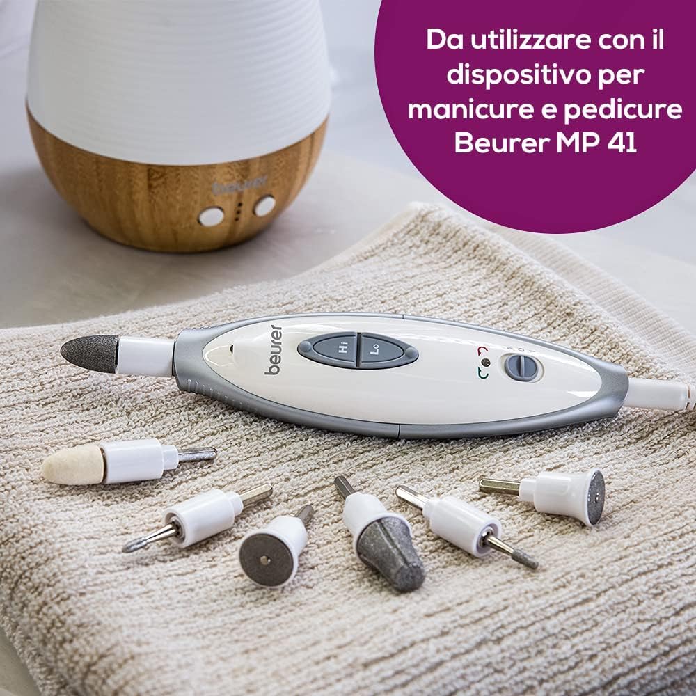 Beurer MP 41 Set di Accessori Professionali per Manicure e Pedicure