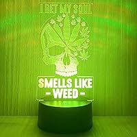 Vista 6 de 420 hojas 3D LED lámpara de mesa luz nocturna ilusión visual óptica decoración del hogar iluminación