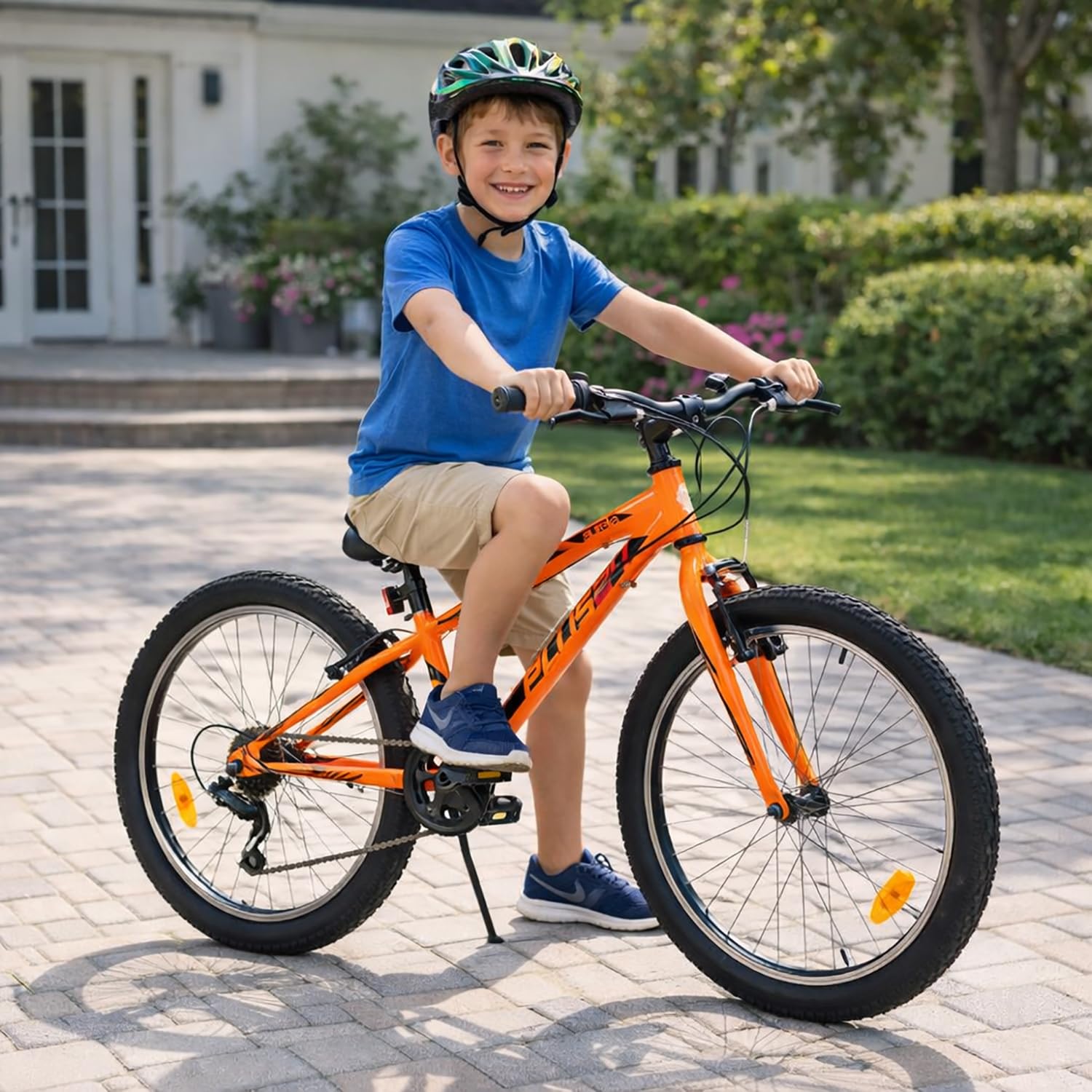 Dino Bikes BICICLETTA BIMBO MISURA 24 BICI MTB PLUS AURELIA BAMBINO ART. 424UP ARANCIO FLUO (ARANCIO FLUO)
