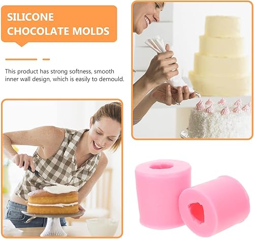 Miniatura 8 de BESTonZON 2 moldes de silicona de tulipanes 3D para decoración de pasteles, pasta de goma de mascar de chocolate, caramelo y arcilla, moldes de