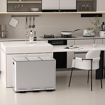 Amazon｜mVm ゴミ箱 分別 横型3分別 3×15L ダストボックス 蓋