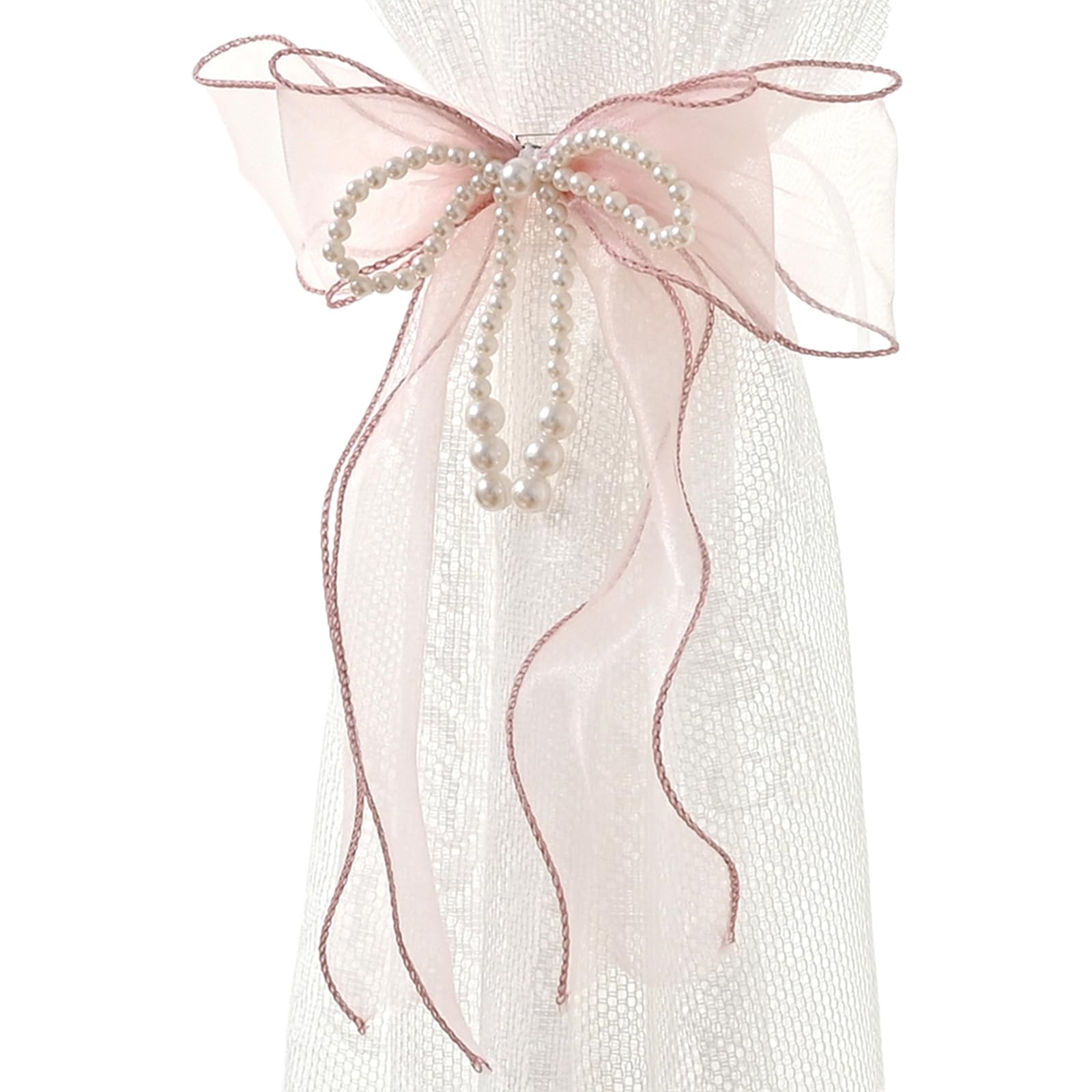 2pcs Decorative Bows Curtain Tiebacks Curtain Holder Featurings Butterfly and Beads for Stylish Home Decorations Bowknot Ties