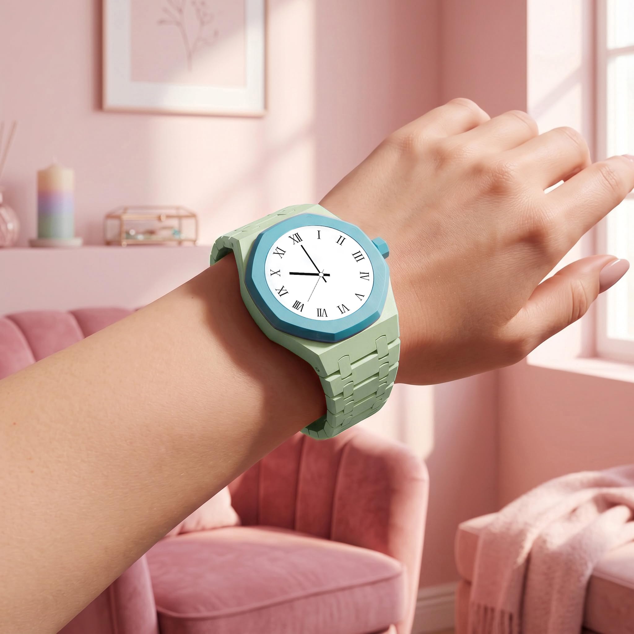 Cinturino biomateriale per Swatch X Royal Pop regolabile uomo donna
