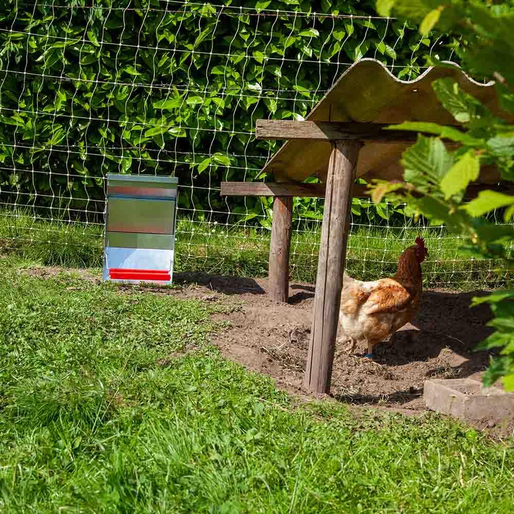 Comedero tolva para aves apertura mecánica Safeed 20k