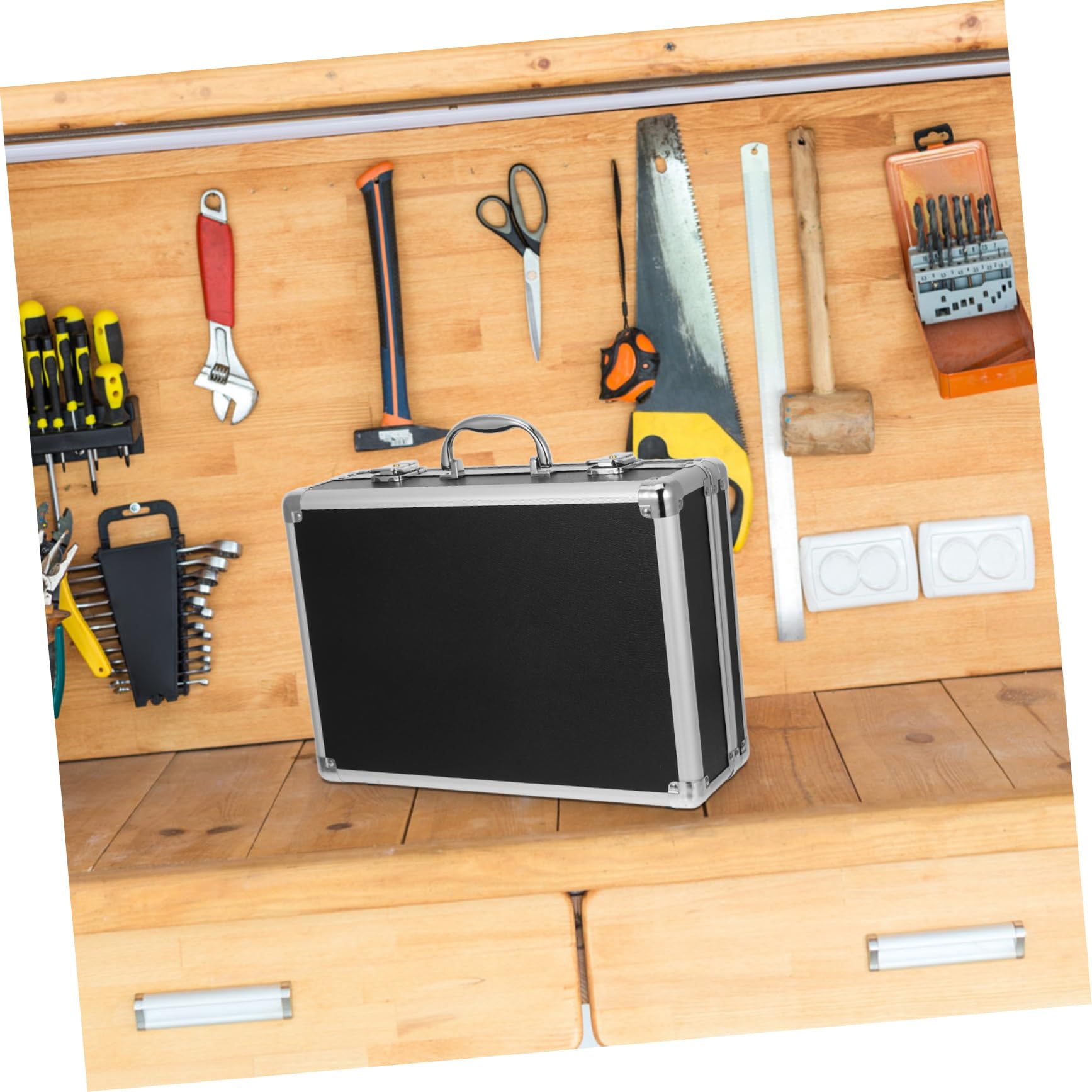 VILLCASE Valigetta Portautensili in Lega Di Alluminio Serratura Scatola Portatile in Alluminio Per Custodia Strumenti e Audio Multiuso Per Trasporto e Organizzazione