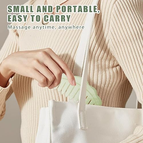 Miniatura 4 de Peine de pelo de jade, herramienta Gua Sha para hombres y mujeres, masajeador de cabeza, peine para el estrés, la caspa, el crecimiento del cabello,