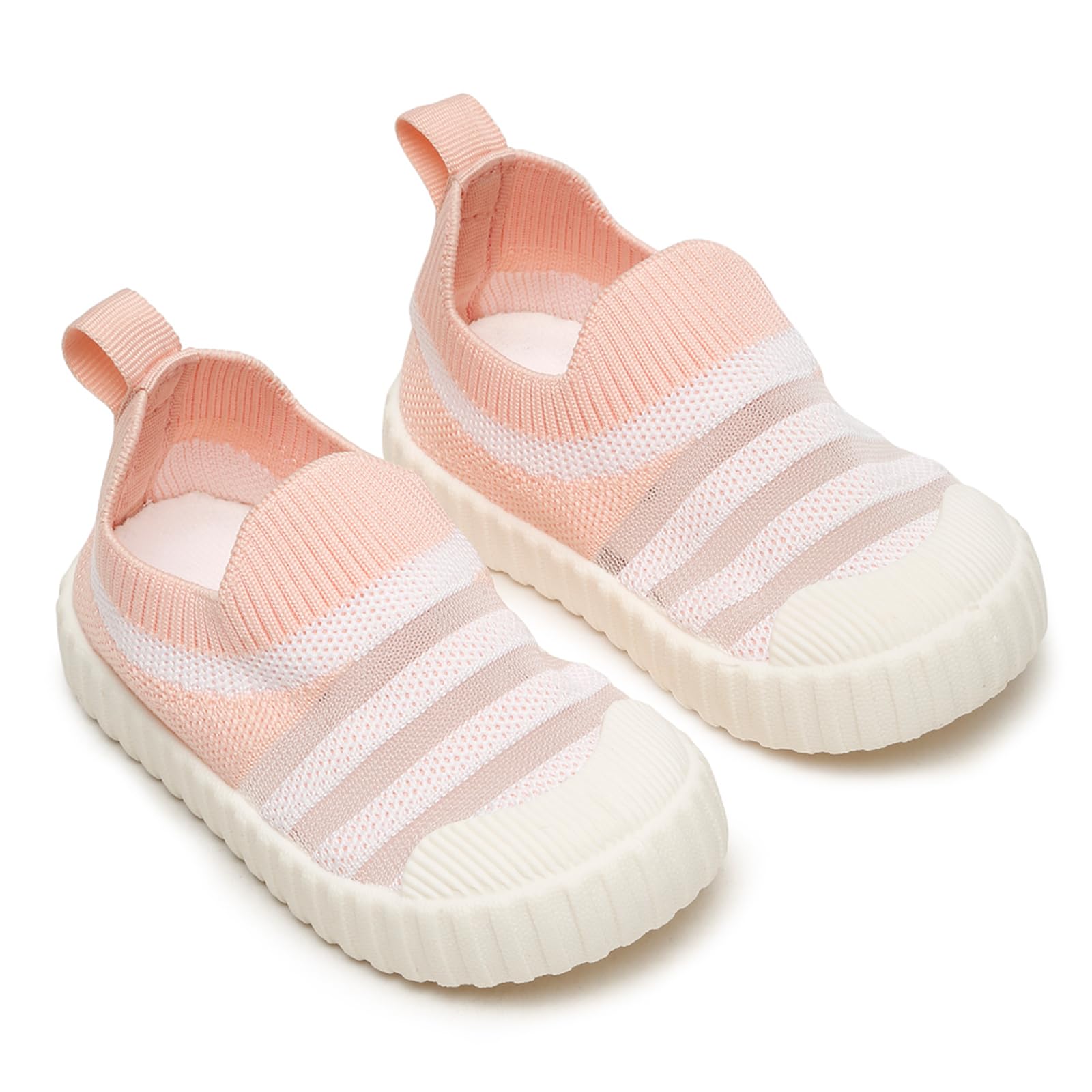 ONYC Toddlers First Steps Slip-On Sneakers for Boys and Girls, Peach (Peach, UK Footwear Size System, Little Kid, Age Range, Wide, 2 Years, 2.5 Years) (B0DHDGG3R1) Amazon Price History, Amazon Price Tracker