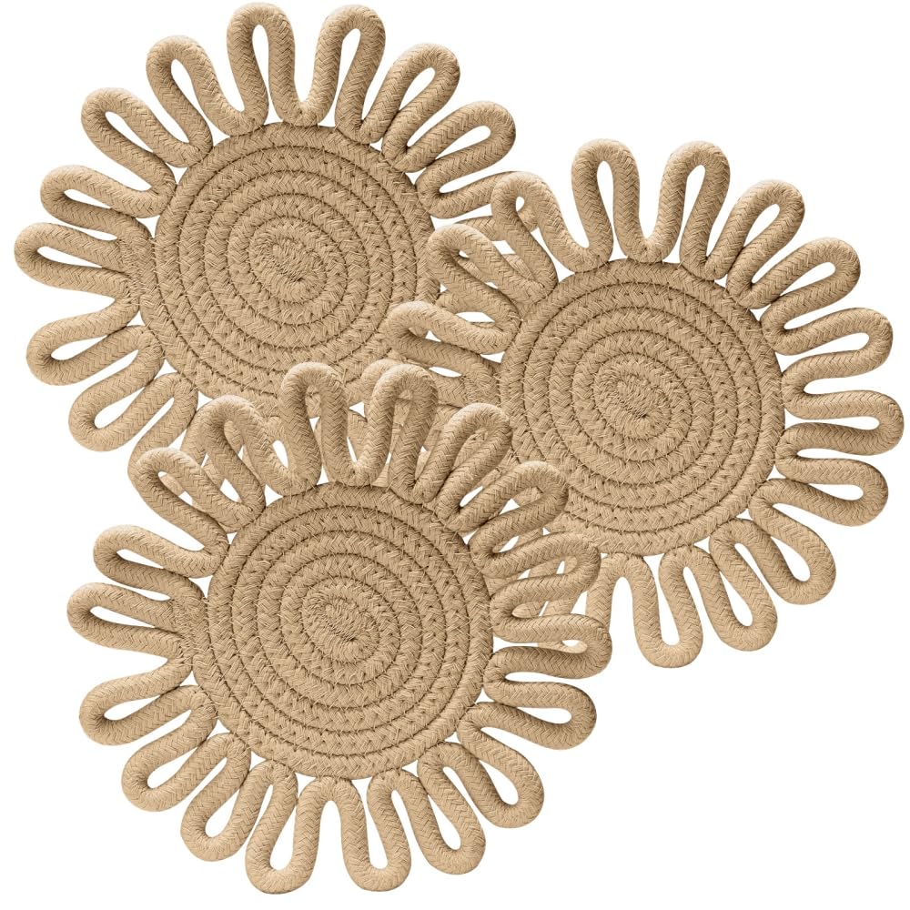 7.5" Trivets for Hot Dishes, 3 Pack Trivets for Hot Pots and Pans