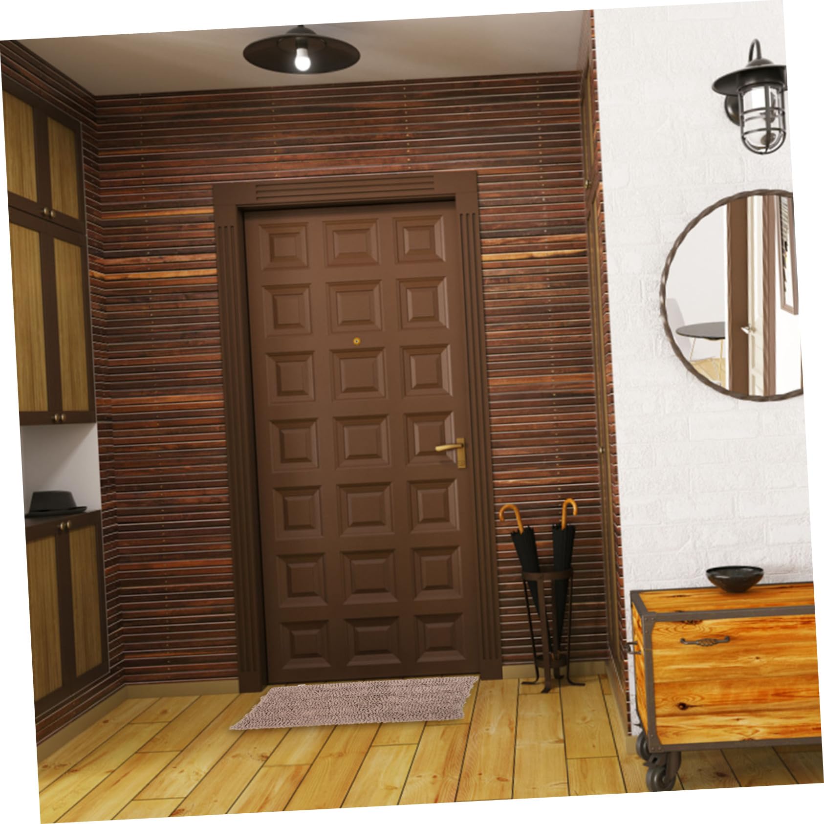 Tappeto Bagno in Ciniglia Extra Spesso Color Khaki | Assorbente, Lavabile in Lavatrice, Comfort Extra, Uso Interno per Pavimento