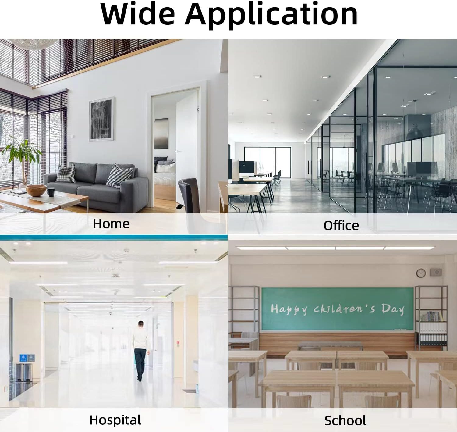 Door Stoppers, 4 Pack Premium Rubber Door Stoppers Wedge, Door Stops for Carpet Heavy Duty Door, Door Stoppers for Bottom of Door on Tile, Concrete, Carpet, Wooden Floor (Black)