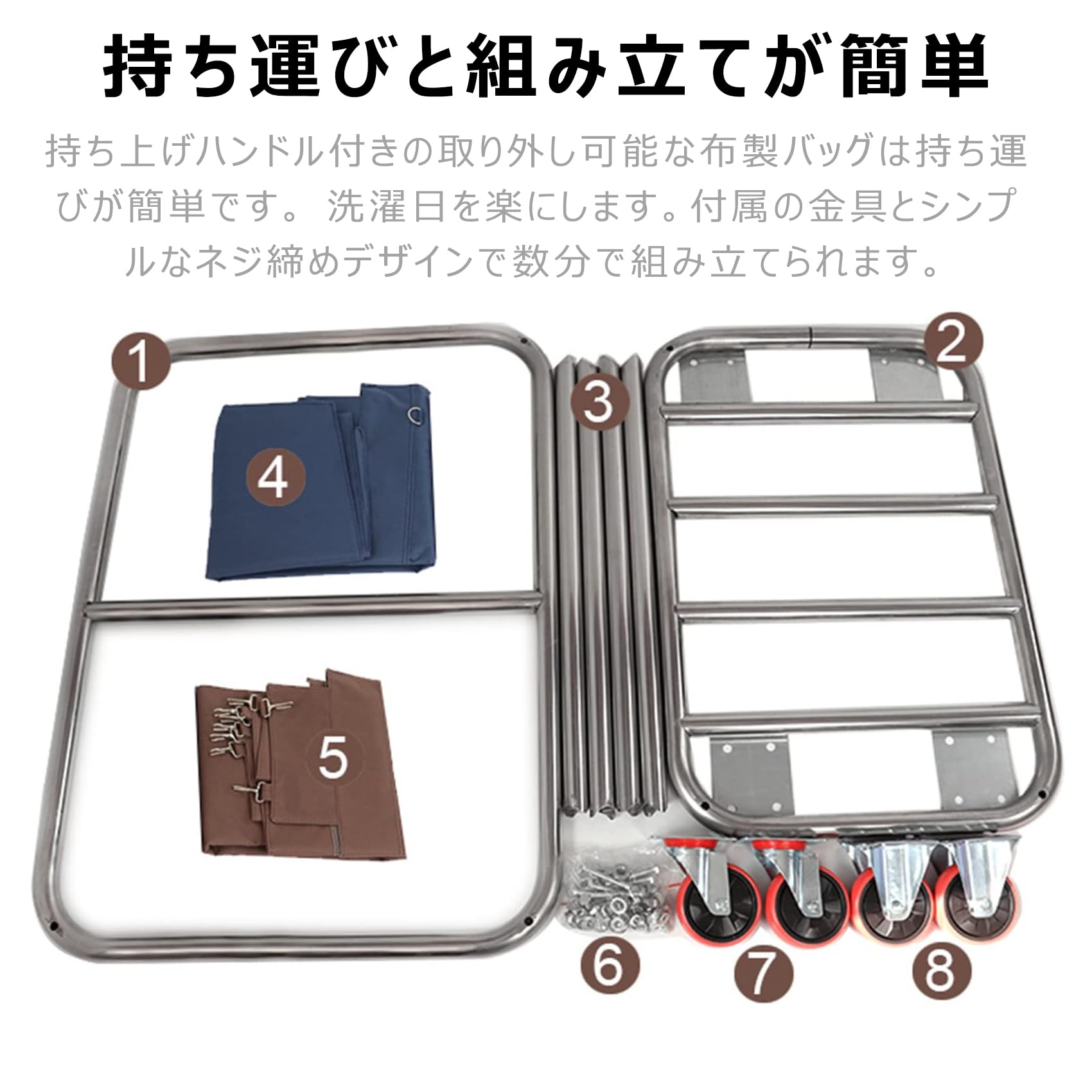 Amazon.co.jp: ホテルリネンカート 業務用 ランドリーワゴン サービス