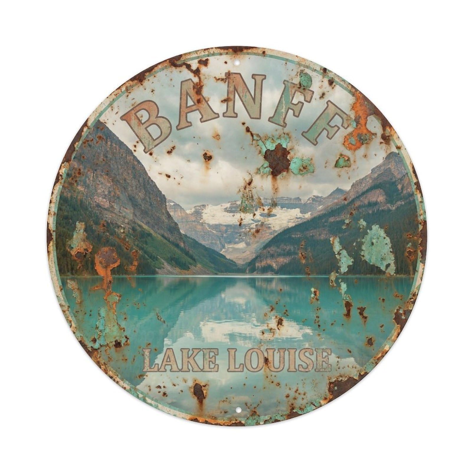 Tgrcjimh Style Metal Tin Sign Vintage Travel Canada Banff