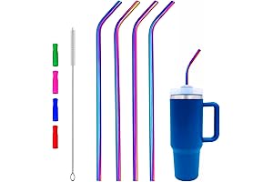 14” Stainless Steel Bent Straws for 64 oz Tumbler