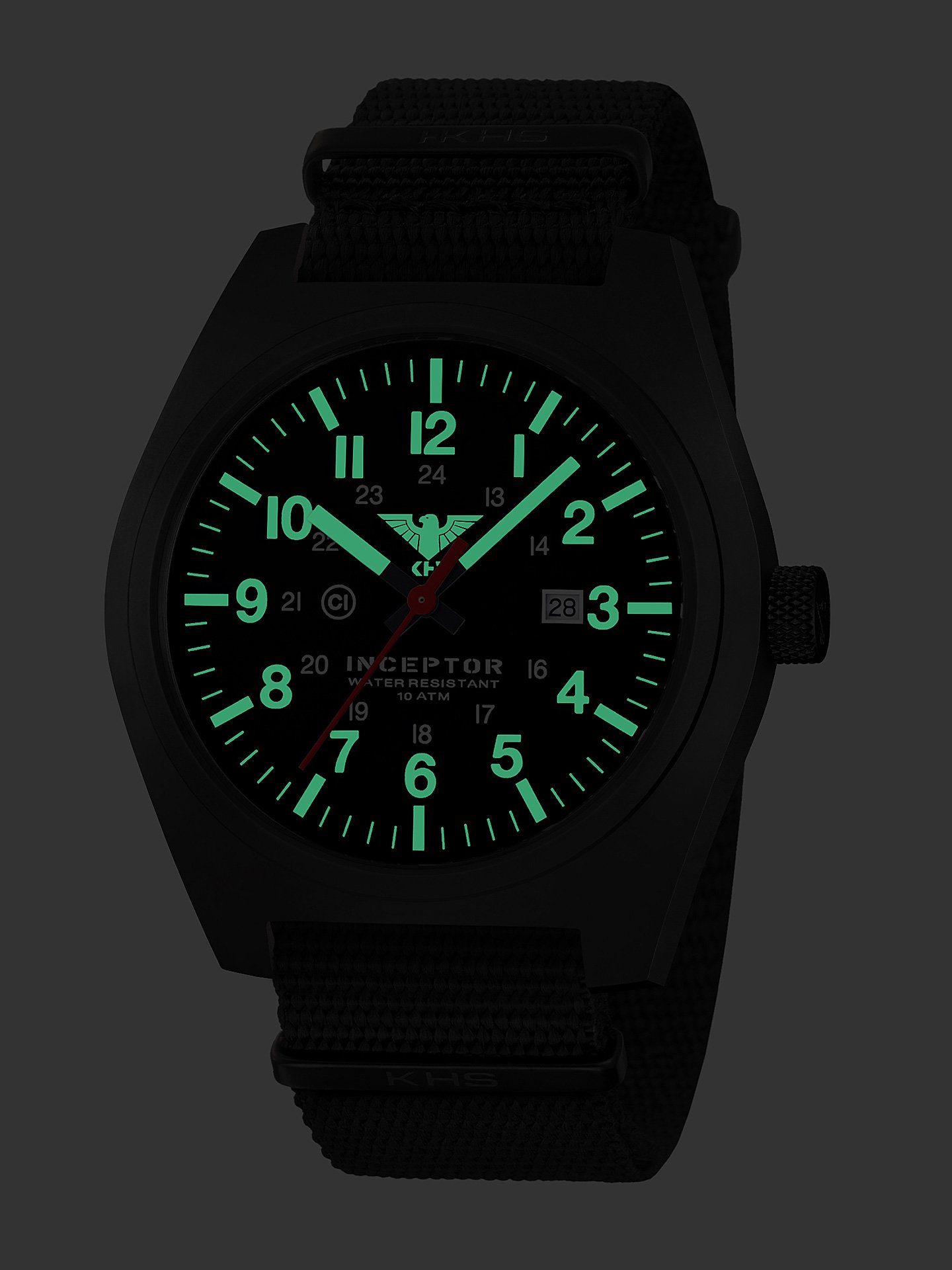 KHS Inceptor Black Steel KHS.INCBS.NB mit Natoband schwarz