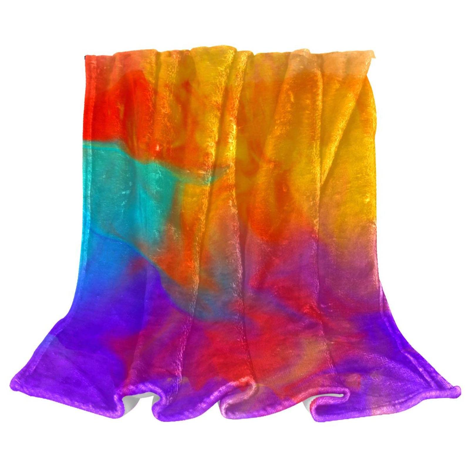 Couverture polaire abstraite en peluche douce pour grand canapé de salon