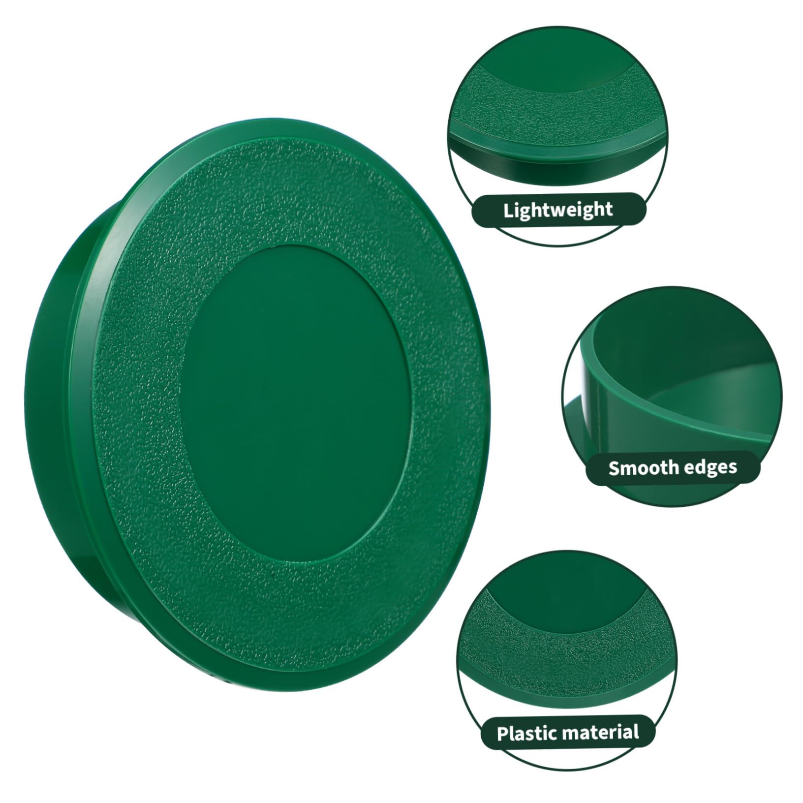 WOONEKY 3pcs Hole Putting Cup Golf Training Cup Cover Practice Aid Portable Lightweight Green for Golf