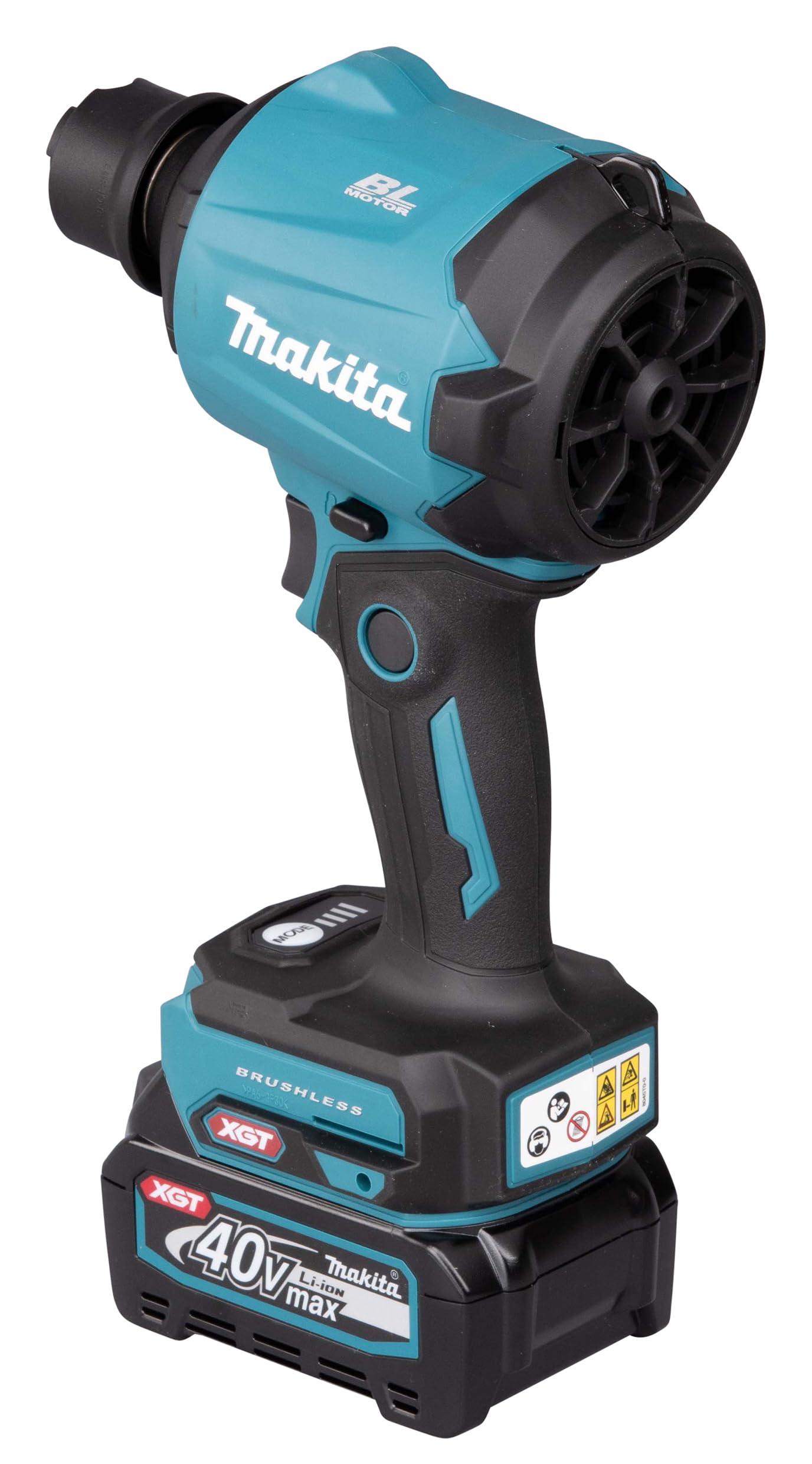 Makita AS001GA102 Ventilateur sans Fil 40 V Max. / 2,0 Ah 1 Batterie + Chargeur dans Un Sac de Transport Bleu pétrole