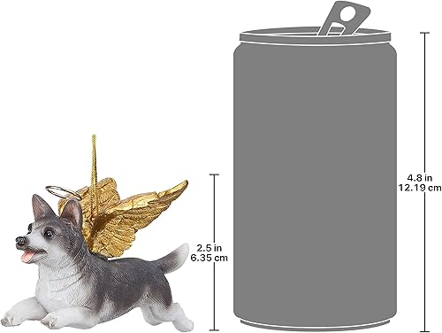 Miniatura 86 de Design Toscano Pitbull Dog Angel - Adorno navideño para árbol de Navidad, 4 pulgadas, resina de piedra fundida, acabado marrón y dorado Marrón