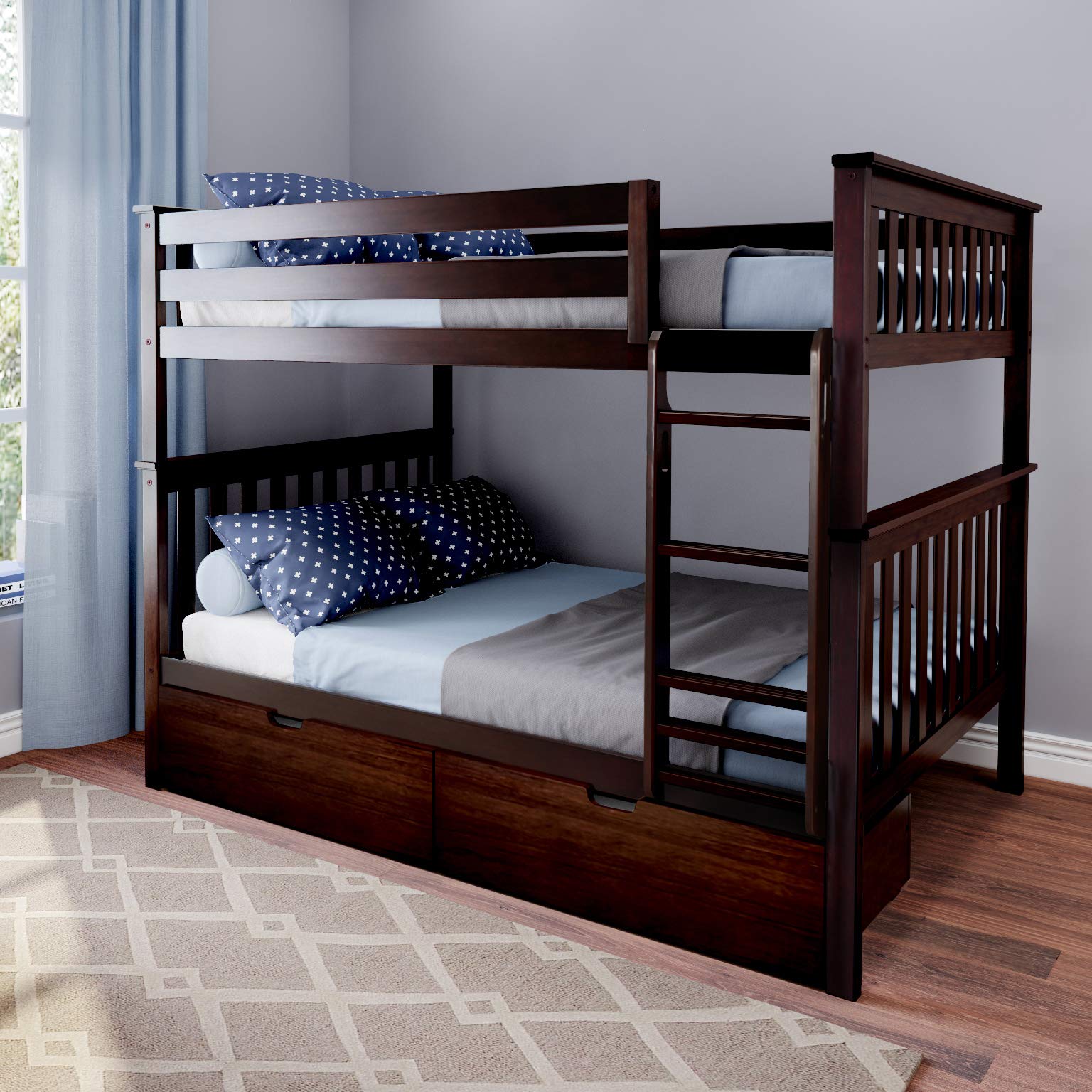Photo 1 of *incomplete*   long side boards only  for Max & Lily Bunk Bed, Full-Over-Full Wood Bed Frame