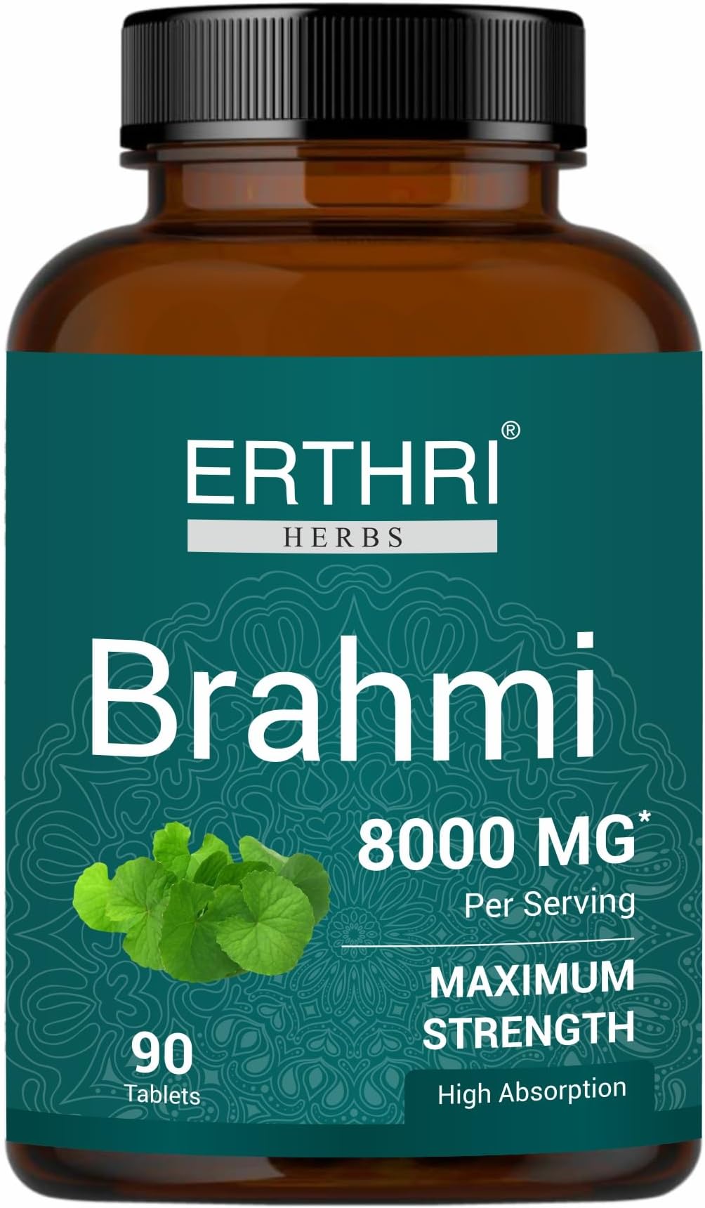 Bacopa Monnieri/Brahmi Tablet - 8000mg, 90 tablets