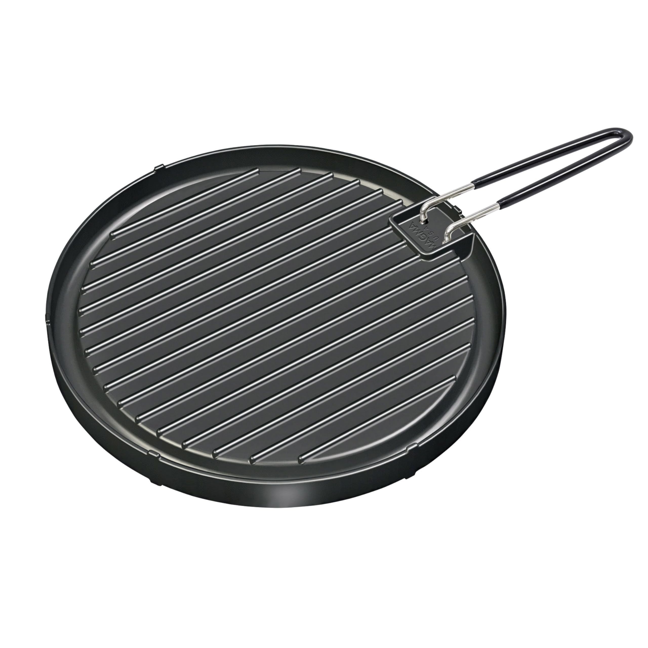 MAGMA A10-198 Products Plaque de cuisson pour barbecue bouilloire, antiadhésive double face, dessus de 43,2 cm de diamètre, aluminium, noir