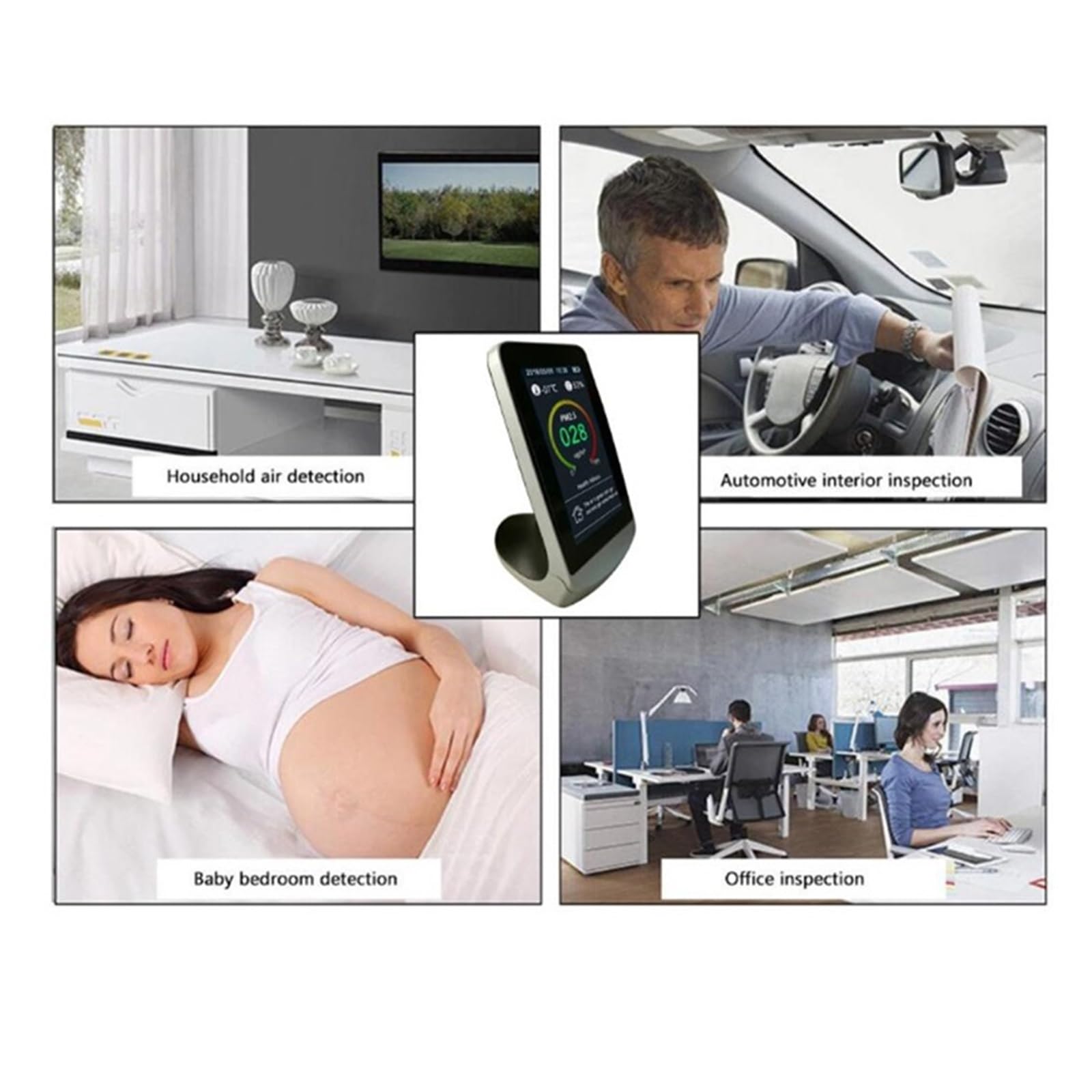 CO2 kryty wielofunkcyjny detektor powietrza TVOC Monitor jakości gazu co2 miernik dwutlenku węgla USB analizator miernik do domu, hotelu(WITH WIFI)
