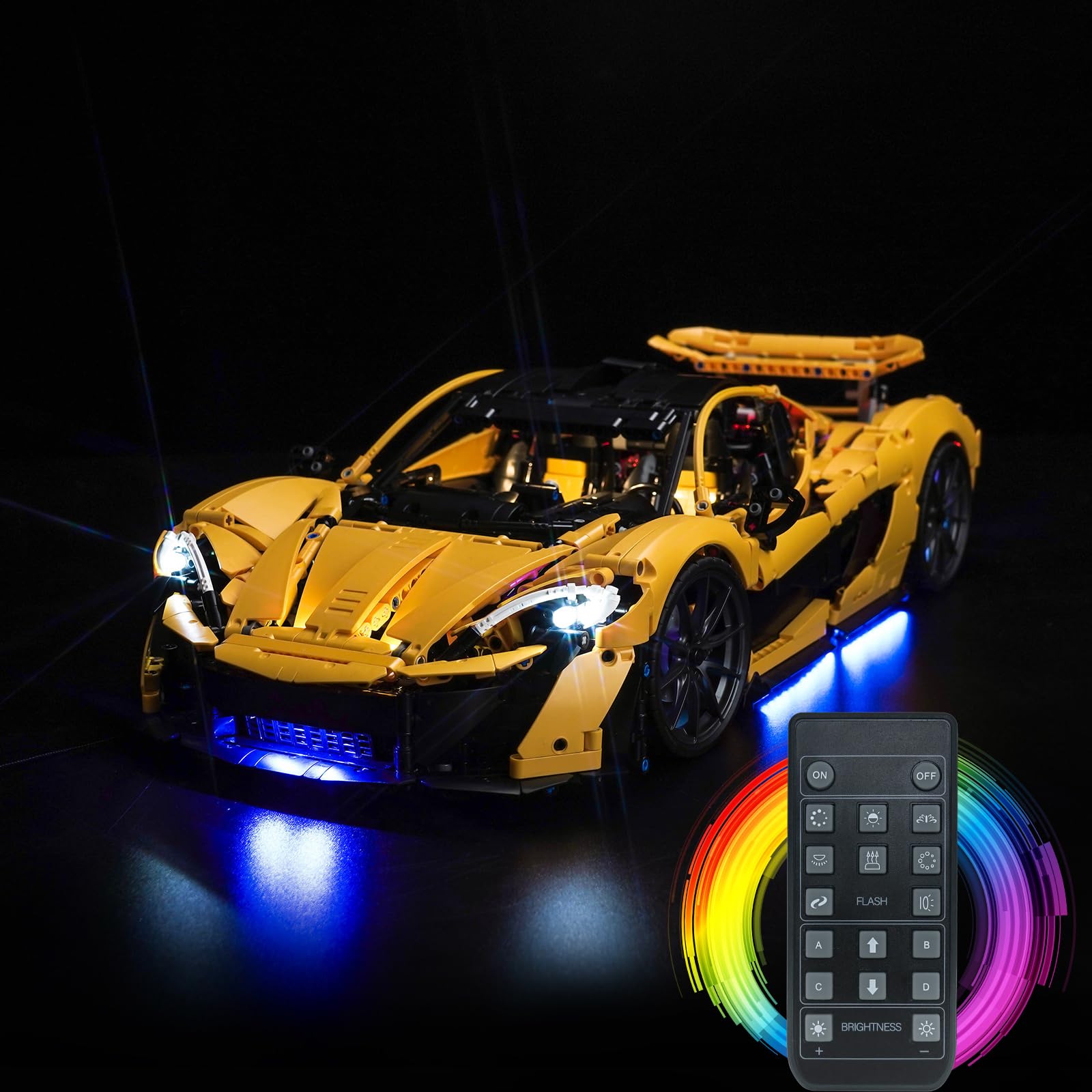 LocoLee led Kit Compatible with Lego McLaren P1 Light Upgraded RC Version, Lighting Set Compatible with Lego 42172 McLaren P1