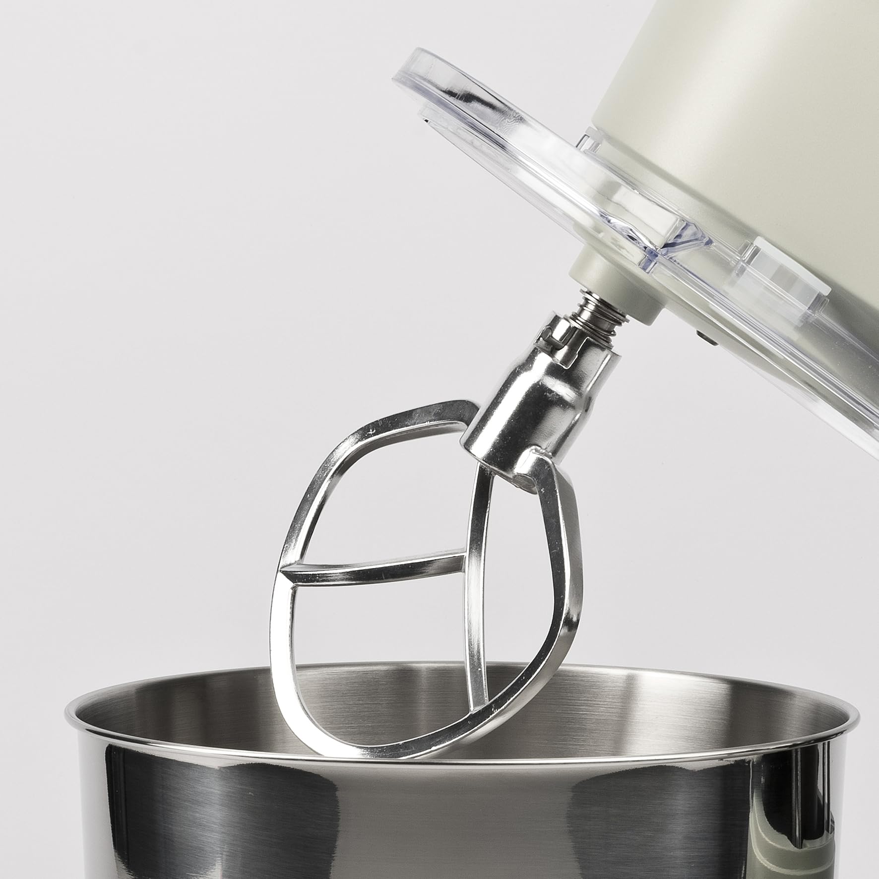 Girmi IM47 Impastatrice Planetaria, Capacità 6 Litri,1500 W Max, Pulse, 10 Velocità, Contenitore Inox, Accessori inclusi, Panna