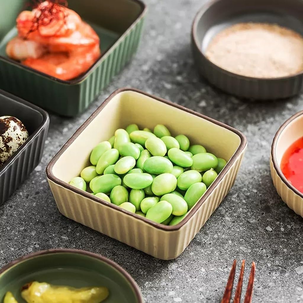 Saladiers pour la Cuisine Soucoupe à Trempette en céramique Petit Plat Assaisonnement Froid