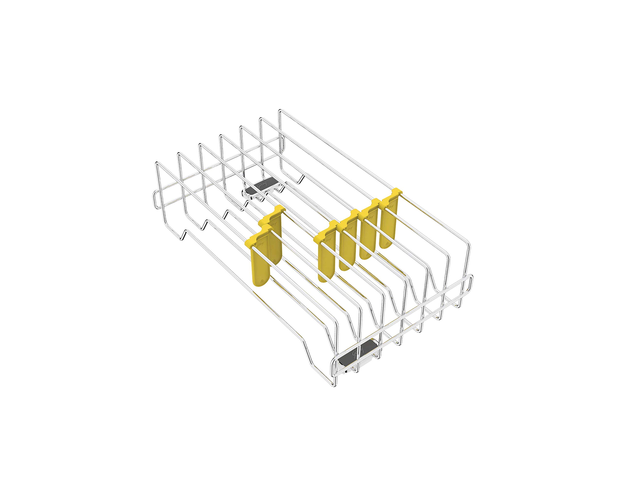 GodrejLocking Solutions and Systems Universal Thali Organizer 480-530 mm for Ergo, Chrome Finish (Model: 3156)