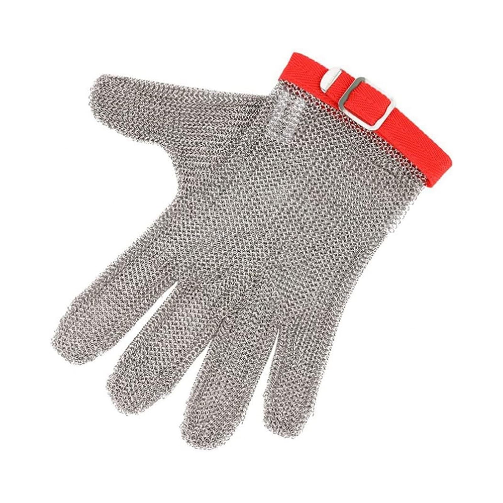 Safety Work Gloves Rękawice Rzeźnicze Ze Stali Nierdzewnej 316, Odporne Na Przecięcie Rękawice Z Siatki Metalowej Do Przetwórstwa Mięsnego, Ochrona Bezpieczeństwa W Kuchni(2 pcs,XL)