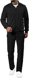 Men's Tracksuit 2 Piece Set Full Zip Casual Sweatsuit Jogging Suits with Jogger Jackets ans Pants Warm Up Outfits