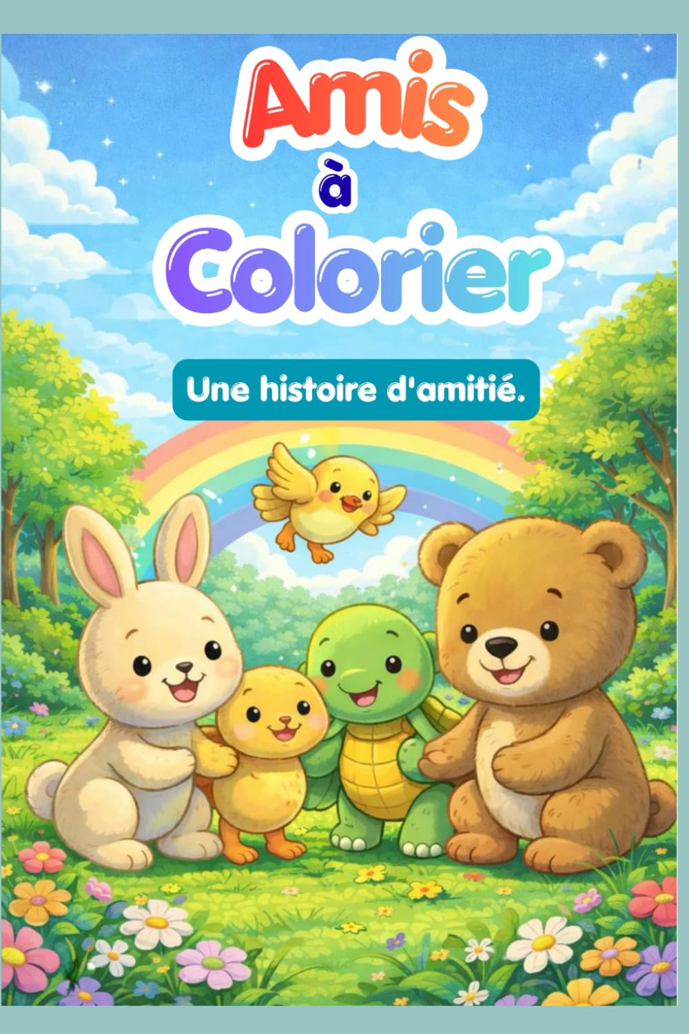 Amis à Colorier: Une histoire d'amitié.