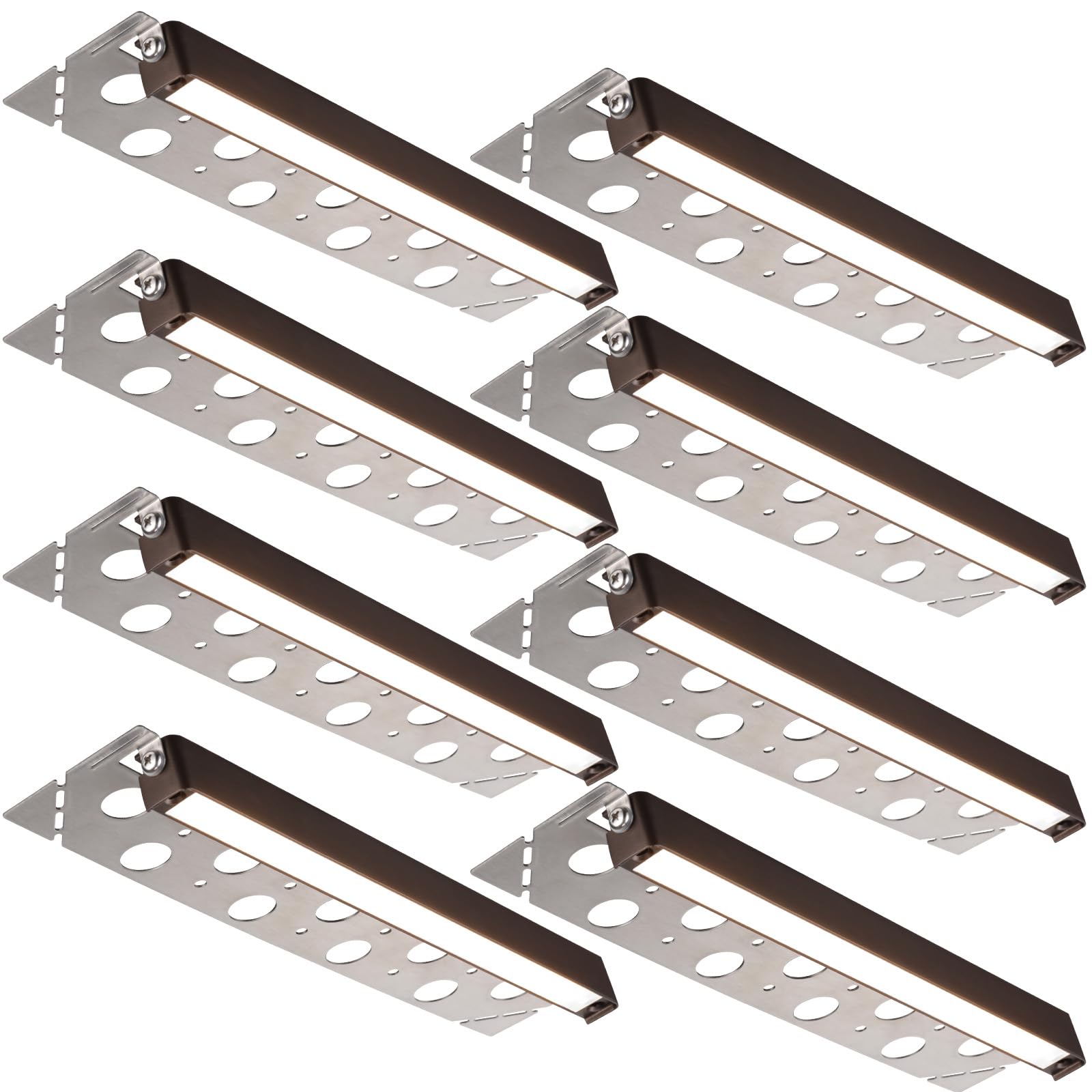 8-Pack 12 Inch 3W LED Hardscape Paver Light, 12V Low Voltage AC/DC, Retaining Wall Lights Outdoor, IP65 Waterproof, Daylight 5000K, ETL Listed, 40,000 Hours Lifespan