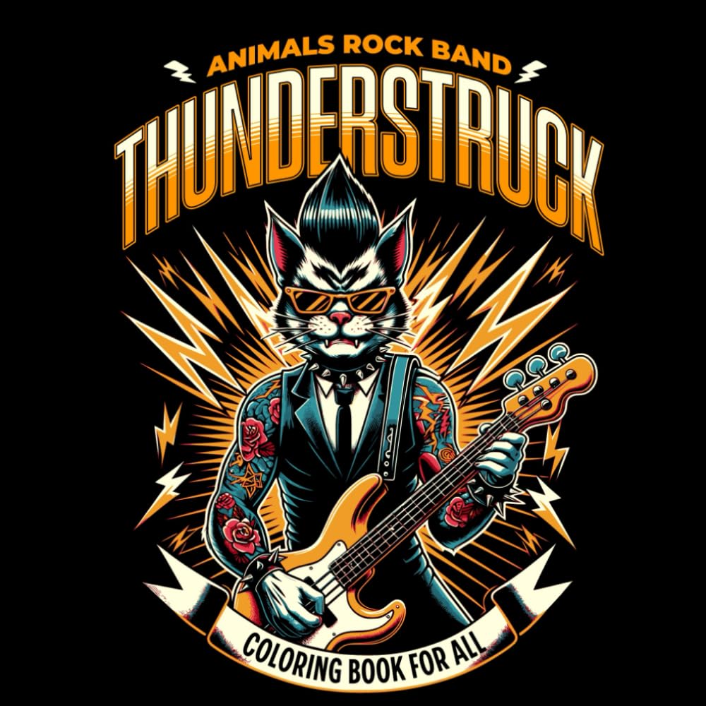 Animals Rock Band Coloring Book: 50 Unique Illustrations of Musical Animal Stars (Creative Odyssey: Coloring Journeys)