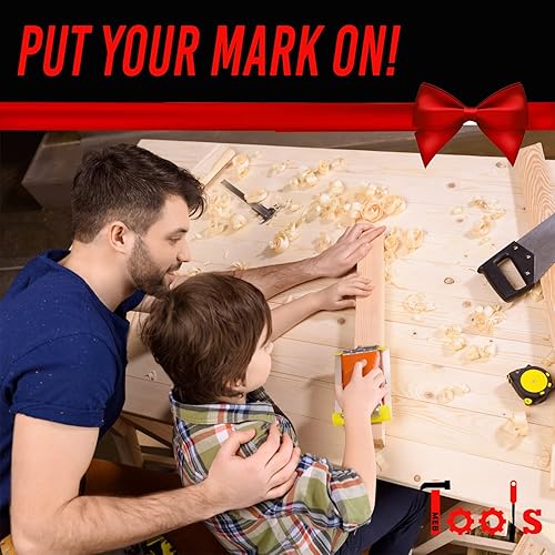 Miniatura 7 de Lápiz mecánico de carpintero – Lápices de carpintero resistente, portaminas con 12 recambios y sacapuntas integrado – Soldadores y lápices de