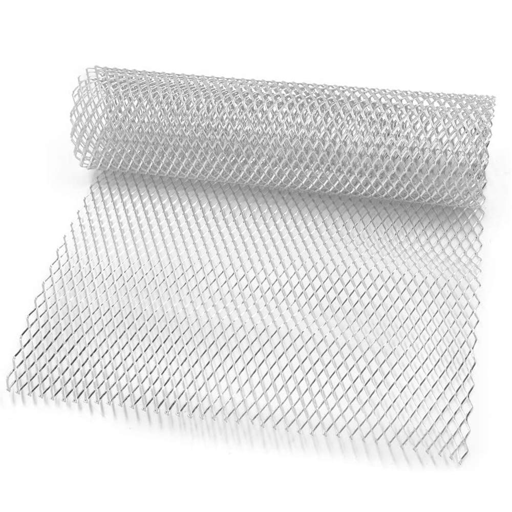 WonVon Universal Car Grille Rhombic 100cm x 33cm Aluminium Car Vehicle